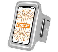 Brazalete Deportivo Reflectante para Smartphones Desde 4" hasta 5", en Color Plata