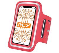 Brazalete Deportivo Reflectante para Smartphones Desde 4" hasta 5", en Color Rojo