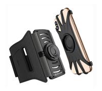 Brazalete deportivo TELLUR A100 ajustable negro lycra neopreno silicona 4"-6.5"