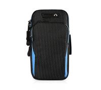 Brazalete deportivo universal para teléfono móvil, para fitness, correr, caminar, ciclismo, camping, gimnasio, funda protectora con correa ajustable, malla transpirable, tela de neopreno, ligera