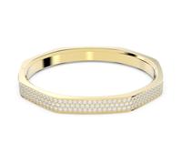 Brazalete Dextera, Forma octagonal, Blanco, Baño tono oro S