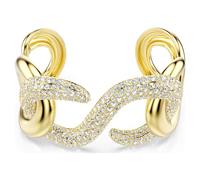 Brazalete Dextera, Talla redonda, Blanco, Baño tono oro S