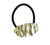 Brazalete dorado para cola de caballo, con forma geométrica, cola, cola, cola, cola, lazos de metal, para el pelo, para uso diario y ocasiones especiales