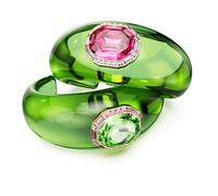 Swarovski Brazalete Dulcis, Conjunto (2), Talla octogonal, Pavé, Multicolor, Baño tono oro