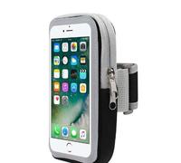 Brazalete elástico para teléfono, tamaño universal para smartphones, protección segura, tira reflectante para seguridad nocturna, compatible con