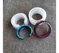 Brazalete en forma de C estéreo, forma de silicona, formas redondas, moldes de arcilla de resina epoxi 3D, joyería de playa para niños pequeños