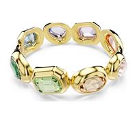 Brazalete Gema, Cristales de gran tamaño, Tallas mixtas, Multicolor, Baño tono oro L