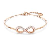 Brazalete Hyperbola, Símbolo del infinito, Blanco, Acabado en oro rosa de 18 quilates OS