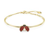 Brazalete Idyllia, Mariquita, Rojo, Baño tono oro OS