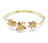 Brazalete Idyllia, Tallas mixtas, Flor, Multicolor, Baño tono oro M