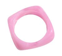 Brazalete irregular de resina gruesa geométrica cuadrada de colores, accesorios para mujer, joyería colorida, talla única, como se describe
