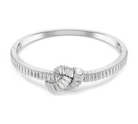 Brazalete Matrix, Talla baguette, Nudo, Blanco, Baño de rodio S