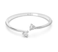 Brazalete Mesmera, Corazón, Blanco, Baño de rodio L