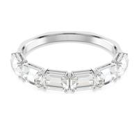 Swarovski Brazalete Millenia, Talla octogonal, Blanco, Baño de rodio