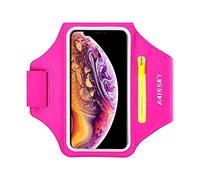 Brazalete Movil Running Brazalete Deportivo con Bolsa para Auriculares Soporte Correr Móvil para iPhone 16 15 14 13 12 11 Pro MAX Samsung Galaxy Huawei Xiaomi hasta 6.9" Bandas para el Brazo