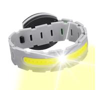 Brazalete para correr por la noche, bandas de luz de seguridad deportiva, lámpara LED para ejercicio, de pulsera de iluminación de visibilidad USB recargable, movimiento activo alimentado por