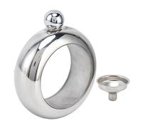 Brazalete Petaca para Licor con Embudo, 100 ml, Acero Inoxidable, para Hombres y Mujeres