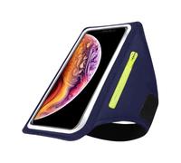 Brazalete reflectante ajustable impermeable con acceso a pantallas táctiles y múltiples bolsillos de almacenamiento para correr, ciclismo, brazalete ajustable para teléfonos