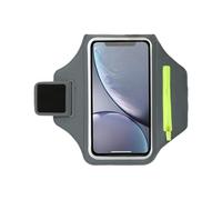 Brazalete reflectante para correr con diseño transpirable ajustable y soporte para teléfono para ciclismo, actividades al aire libre, brazalete portátil para teléfono con almacenamiento
