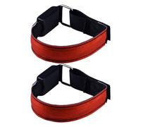 Brazalete reflectante para correr, con LED recargable para una alta visibilidad al caminar, trotar o andar en bicicleta de noche.