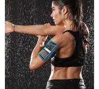 Brazalete Sport Móvil Funda Antilluvia Ventana Táctil Correa Regulable - Azul