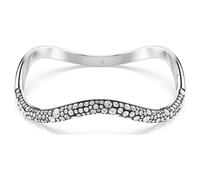 Swarovski Brazalete Sublima, Talla redonda, Blanco, Baño de rodio