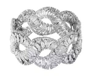 Brazalete Swarovski 5598351 Gris 18 cm