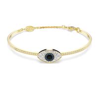 Brazalete Symbolica, Ojo turco, Azul, Acabado en oro de 18 quilates S