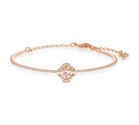 Brazalete Una, Trébol, Rosa, Acabado en oro rosa de 18 quilates OS