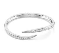 Brazalete Vienna, Talla redonda, Cisne, Blanco, Baño de rodio M