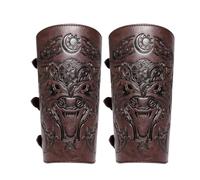 Brazaletes de caballero vintage - Muñequeras ajustables para cosplay para hombres | Bandas de brazo medievales en relieve | Accesorios de disfraz renacentista | cosplay, LARP, escenario, Halloween