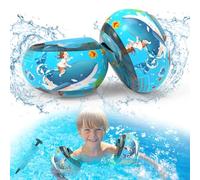 Brazaletes Inflables para Natación Niños 1-6 Años - Triple Airbag para Mayor Flotabilidad, con Núcleo de Espuma de PE Seguro, Apto para Niños de 6 a 18 kg, Ideal para Aprender a Nadar (Azul)