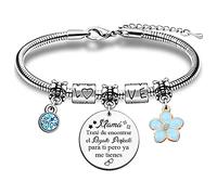 Brazaletes Mujeres Pulsera ajustable, Regalo para Día de las Madres, Cumpleaños, Amuleto Recuerdo Apreciar, Acción de Gracias Navidad Amor Familiar Presenta Lindo Diseño de Corona