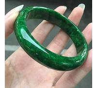 Brazaletes para Mujer, brazaletes de Jade Real, joyería Fina para Mujer, Piedra de Jade Natural auténtica, Brazalete de jadeíta Esmeralda, Pulseras Hechas a Mano, Accesorios (Color de la Gema: