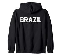 Brazil Country Name Athletic Fan Sudadera con Capucha