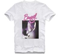 Brazil Film T Shirt Movie Sci Fi 1980'S Cul College Style Cartoon Classic Large Size Rock T-Shirt White 3XL