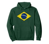 Brazil Flag Brasil Brazilian Rio DE Janeiro Sao Paulo Sudadera con Capucha