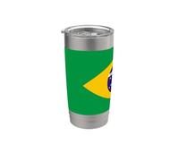 Brazil Flag Colors Brazilian Gift for Brazilians Vaso térmico de acero inoxidable de doble pared