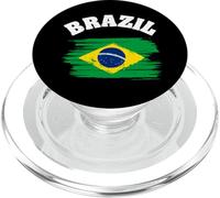 Brazil National Flag Country Pride Roots Vintage Gift PopSockets PopGrip para MagSafe