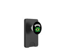 Brazil National Flag Country Pride Roots Vintage Gift PopSockets PopWallet para MagSafe