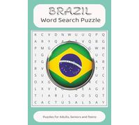 Brazil Word Search: Word searches for easy read print about Brazil, Brazilian Culture and more/ 6X9 inches, 110 pages/ 50+ puzzles...Perfect gift for vacations, holidays and free time.