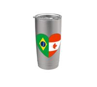 Brazil y Canada United in Roots Vaso térmico de acero inoxidable de doble pared