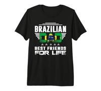 Brazilian Dad Best Friends For Life Funny For Fathers Daddy Camiseta Premium