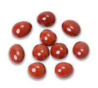 Brazilian Polished Natural Red Jasper Crystal, Tumbled Polished Stones for Decoration, Healing Crystals Gemstone Quartz Bulk for Wicca, Energy, Witchcraft Supplies, Chakra Stones (10 PCE)