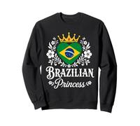 Brazilian Princess Brazil Flag Proud Brazilian Girl Sudadera