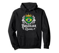Brazilian Queen Brazil Flag Proud Brazilian Woman Sudadera con Capucha