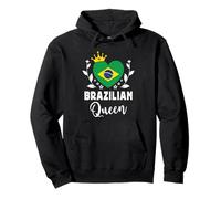 Brazilian Queen Brazil Flag Proud Brazilian Woman Sudadera con Capucha