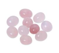 Brazilian Tumbled Polished Natural Rose Quartz Stones, Crystals and Healing Stones Quartz Bulk for Wicca, Reiki, Healing Energy, Chakra Stones, Witchcraft Supplies(10 Pcs)