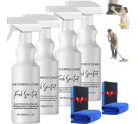 Brazilian Waves Multi Purpose Cleaner, R&W Multi Purpose Cleaner, R and W Luxurious Scent Rinse-Free Spray, Bathroom Kitchen Foam Easy to Use (4pcvs)