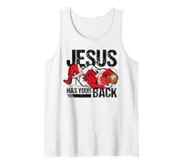 Brazillian Jiu Jitsu Jesus Has Your Back Funny Christian BJJ Camiseta sin Mangas